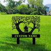 Custom Metal Name Sign Personalized Wedding Gift Outdoor Wall Decor for Bride and Groom
