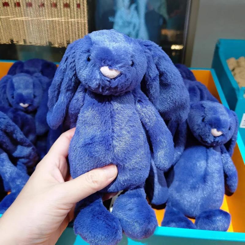 New Snow Rabbit Gemstone Plush Doll Gooseberry Green Blue Red Bonnie Rabbit Collectible Stuffed Animal