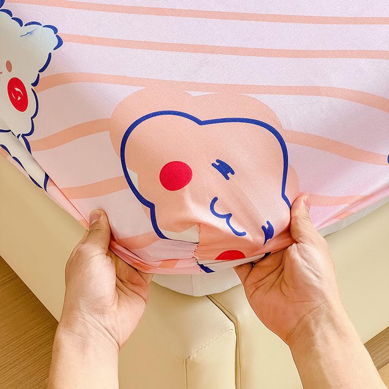 Fitted Sheet Set Cartoon Style Bedsheet Pillowcase Single/Queen Size Bed Cover Home Soft Bed Linen lençol de cama casal