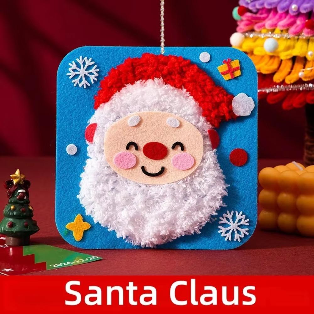 Non-Woven Fabric Christmas Sewing Kit Fun Threading Beginner Friendly Christmas Sewing Projects Handicrafts