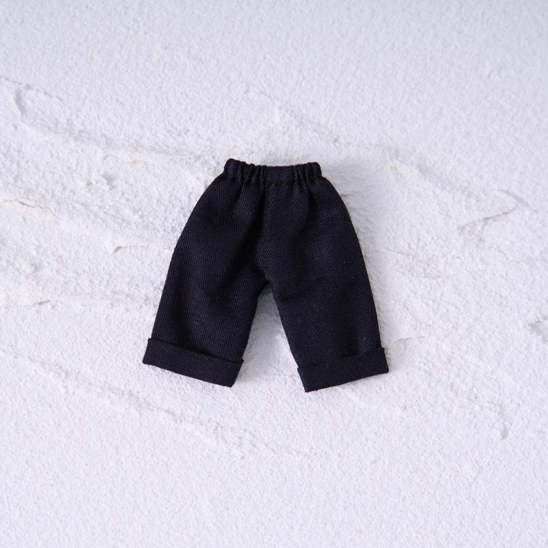 Ob11 Puppe Gekräuselte Straight Jeans Locker Dünn Wild Weites Bein Puppenhose Für Ymy, Nendoroids P9, 1/12 Bjd, Gsc, Molly Puppen