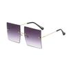 Classic Rimless Square Sunglasses Women Men Designer Brand Sun Glasses Female Male Personality Metal Mirror
