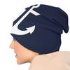 Nautische weiße Marine Anker Herbst weibliche dünne Mützen Radfahren Unisex Skullies Motorhaube Hüte