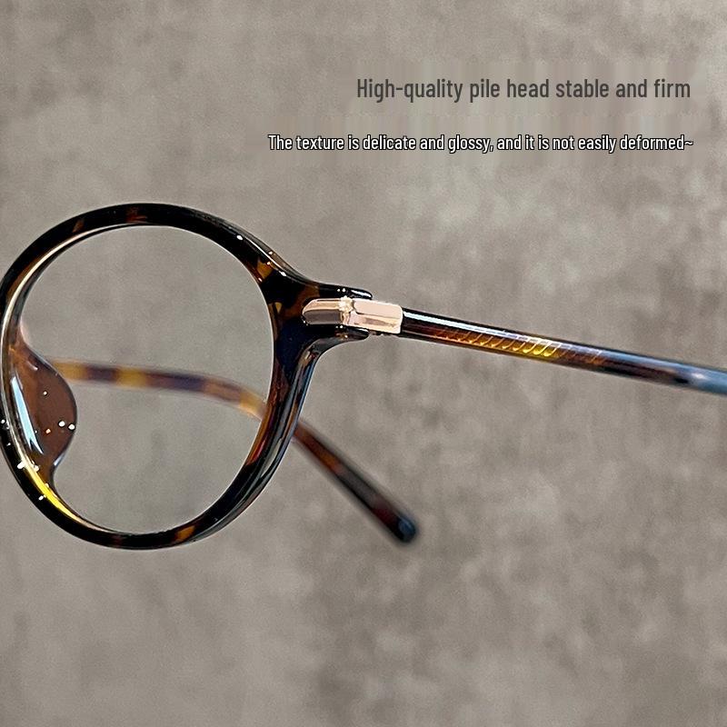 Damen Brille im Koreanischen Stil, Schildpatt-Optik, Oval, Blaulichtfilter - Rahmen für hohe Myopie, Modell 86016