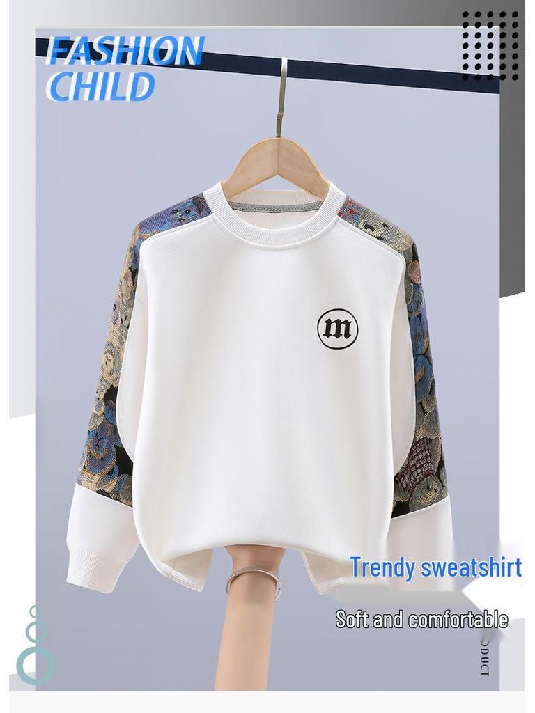Jungen Rundhals-Sweatshirt - Frühling/Herbst Trendige Oberbekleidung für Kinder