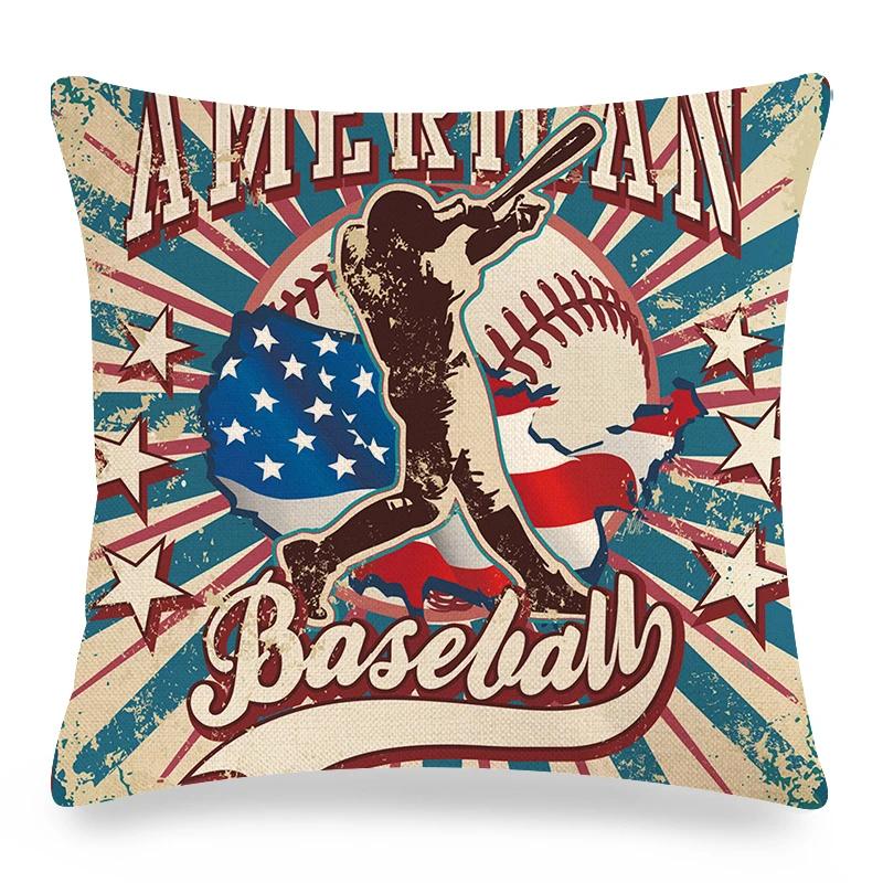 

Винтажная декоративная наволочка в американском стиле, домашний декор, наволочка с принтом для дивана, ретро-письма, наволочки для автомобильных подушек 45x45 см 45x45cm18x18Inch