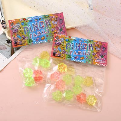 Långsam Återhämtning Simuleringsleksaker Extrusion Katt Tass Q-studs Kreativ Dekompression Barns Fidgetleksaker TPR Stressavlastare Leksak