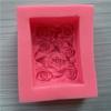 3D Rose Rectangle Soap Mold Silicone Flowers Soap Making Mould Handmade Cake Chocolate Dessert Baking Mold Candle Craft Supplies