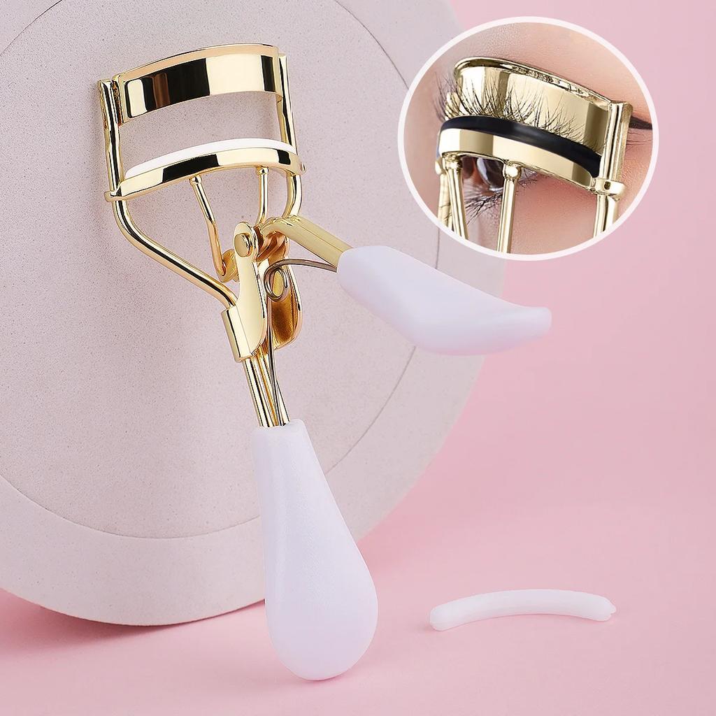 1 tragbarer Wimpernzange schwarz, Wimpernzange aus Edelstahl langanhaltende Formung, geeignet für weibliches Wimpernlifting, Augenwimpern