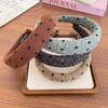 French Wool Wavy Dot Headband: Elegant & Trendy Autumn/Winter Women's Hair Accessory