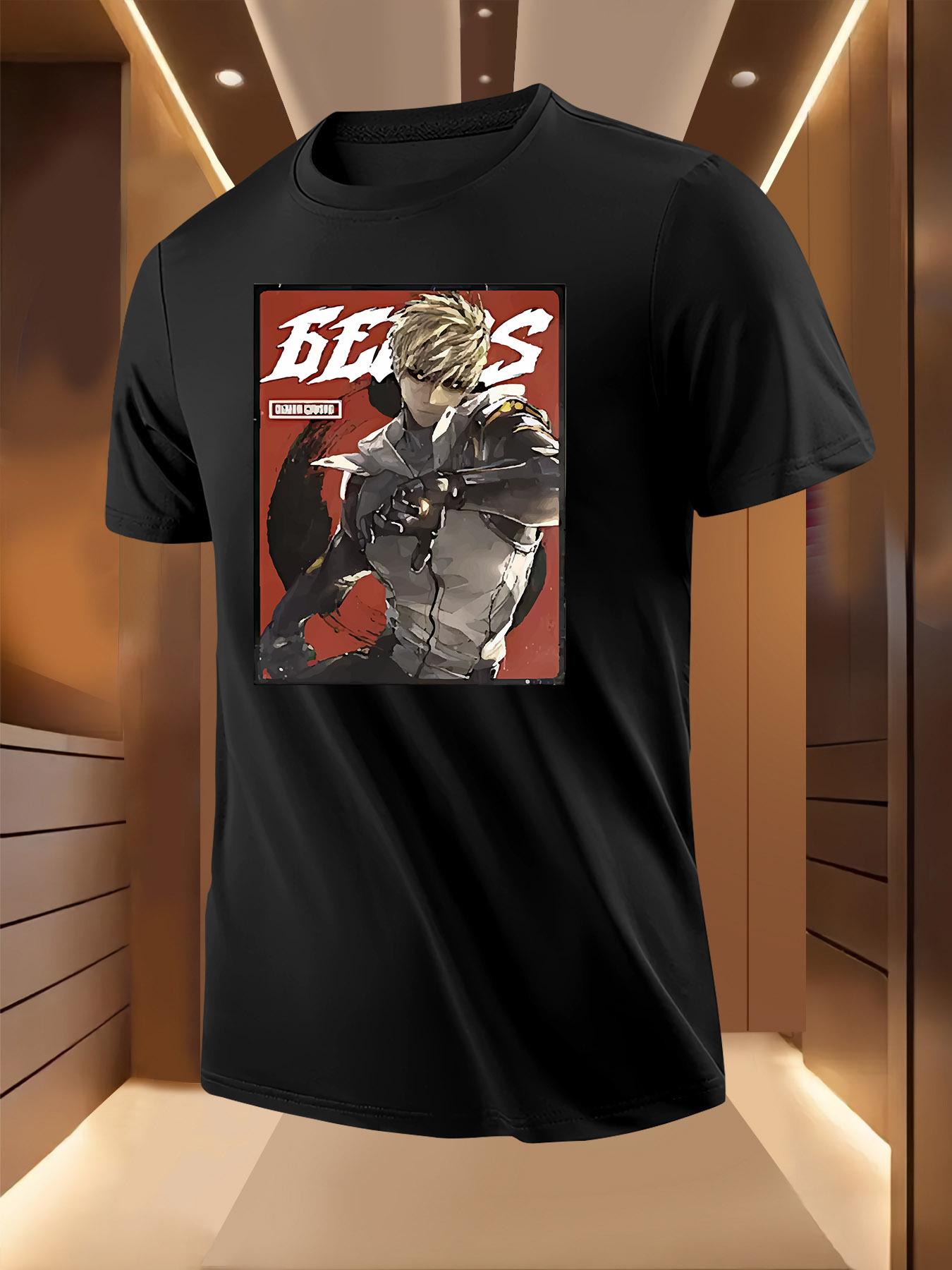 Genos Attack Graphic Tshirt - Light Yellow Casual Summer ... L