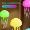 Smart Voice-Controlled Jellyfish Lamp: Colorful Gradient Night Light with Lively Tentacles for Relaxing Ambiance