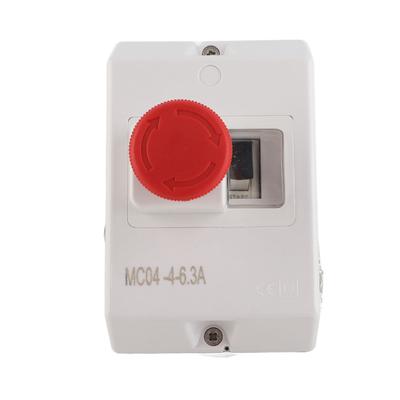 Motorschutz Wasserdichter Motorschutzschalter mit Not-Aus-Knopf 4?6.3A 230V 240V 400V