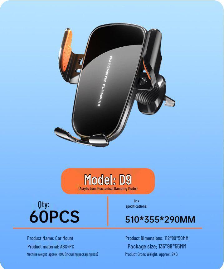 2025 Wireless 15W Car Mount Charger with Anti-Shake Air Vent Phone Holder