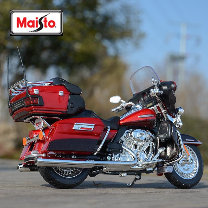 Maisto 1:12 Harley Flhtk Electra Glide Ultra Limited Legierung Klassisches Motorradmodell Druckguss Freizeit-Motorradmodell Kinderspielzeug Geschenke