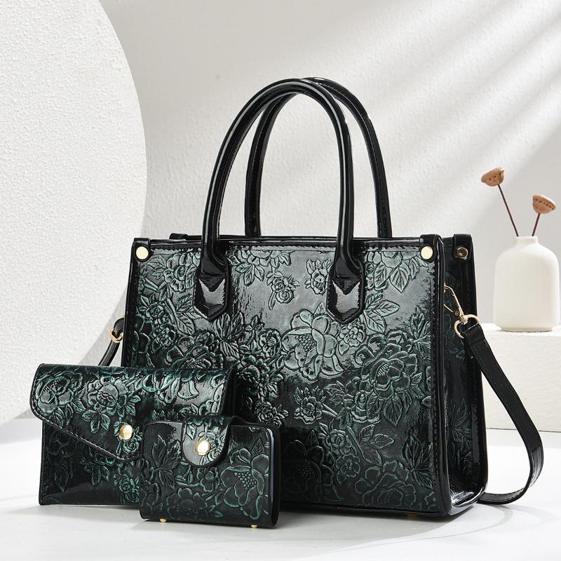 Exquisite Embossed 3Piece Set Women's Bag Shoulder Crossbody Bags for Women Luxury Designer Messenger Bag Purses and Handbags