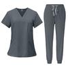 Breathable Hospital Uniforms Nurse Beauty Dental Salon Work Clothes Suits Custom LOGO Uniform Medical Scrubs Sets for Men Women