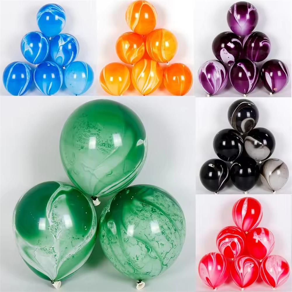 10/20/50pcs Agate Balloon Wholesale 10inch Marble Texture Color Cloud Latex Balloon Birthday Party Wedding Celebration Decor