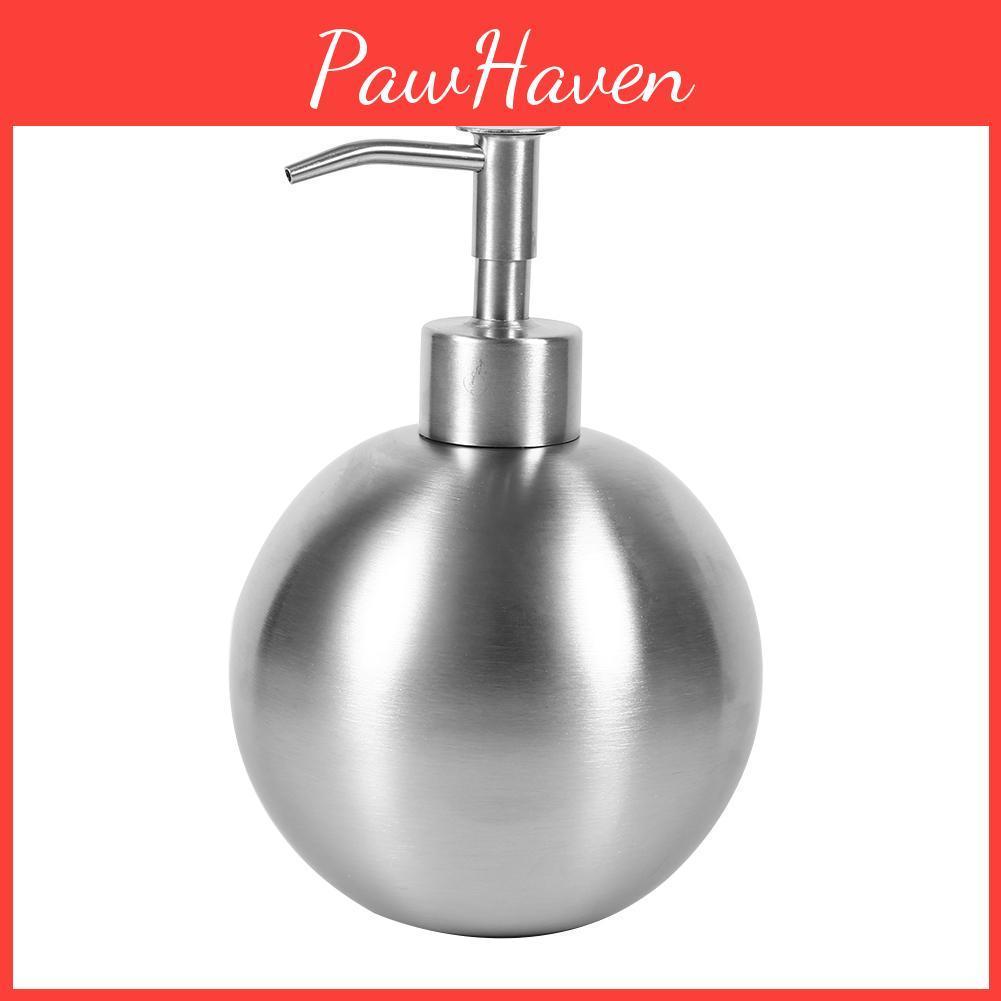 Ball 304 Stainless Steel 1pc Shaped Bathroom Shampoo Shower Liquid Pump Dispenser Bottle 500ml