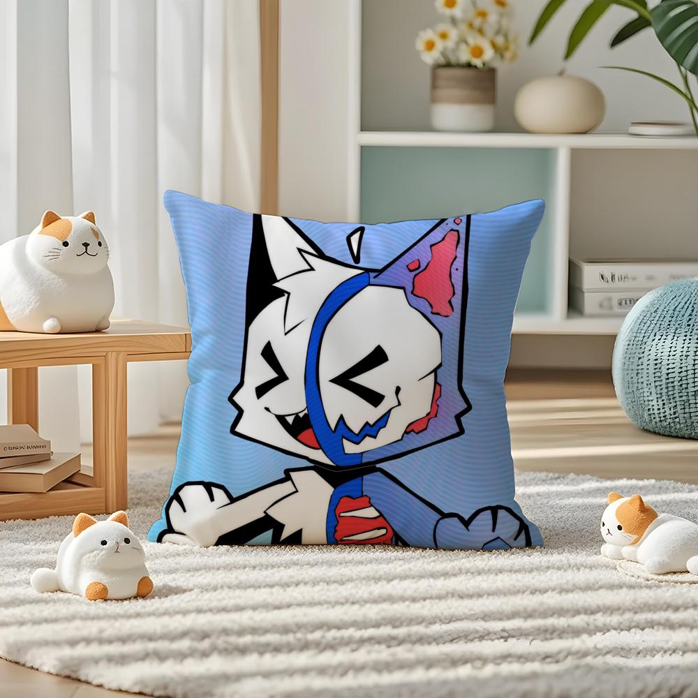 Boykisser SSilly Katze Niedliche Kissenhülle Seidig elegant Komfort Schlafsofa Versteckter Reißverschluss