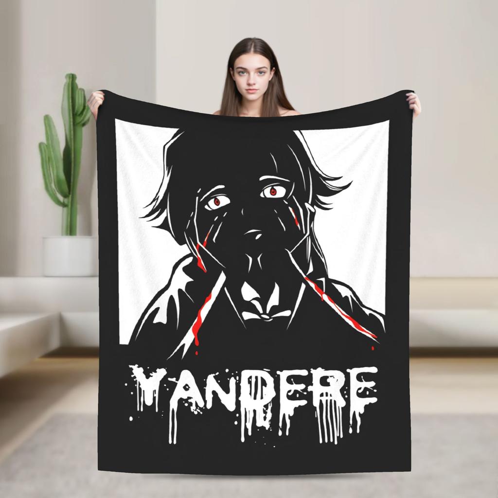 Mirai Nikki Gasai Yuno Super Soft Blankets Plush Throw Blanket Street Trend Couch Chair Flannel Bedspread Sofa Bed Cover