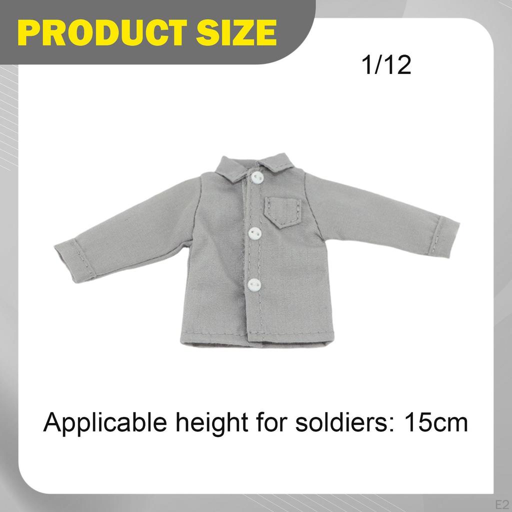 1/ Figure Clothes ,Miniature Shirt, Photo Prop Doll Costume Accessories for 6" Male Figures Body