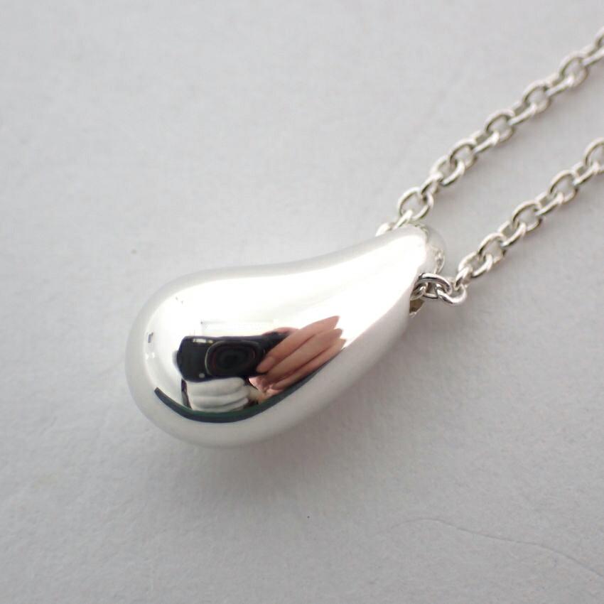 [Used] TIFFANY 925 Teardrop Pendant/Necklace/j69-10