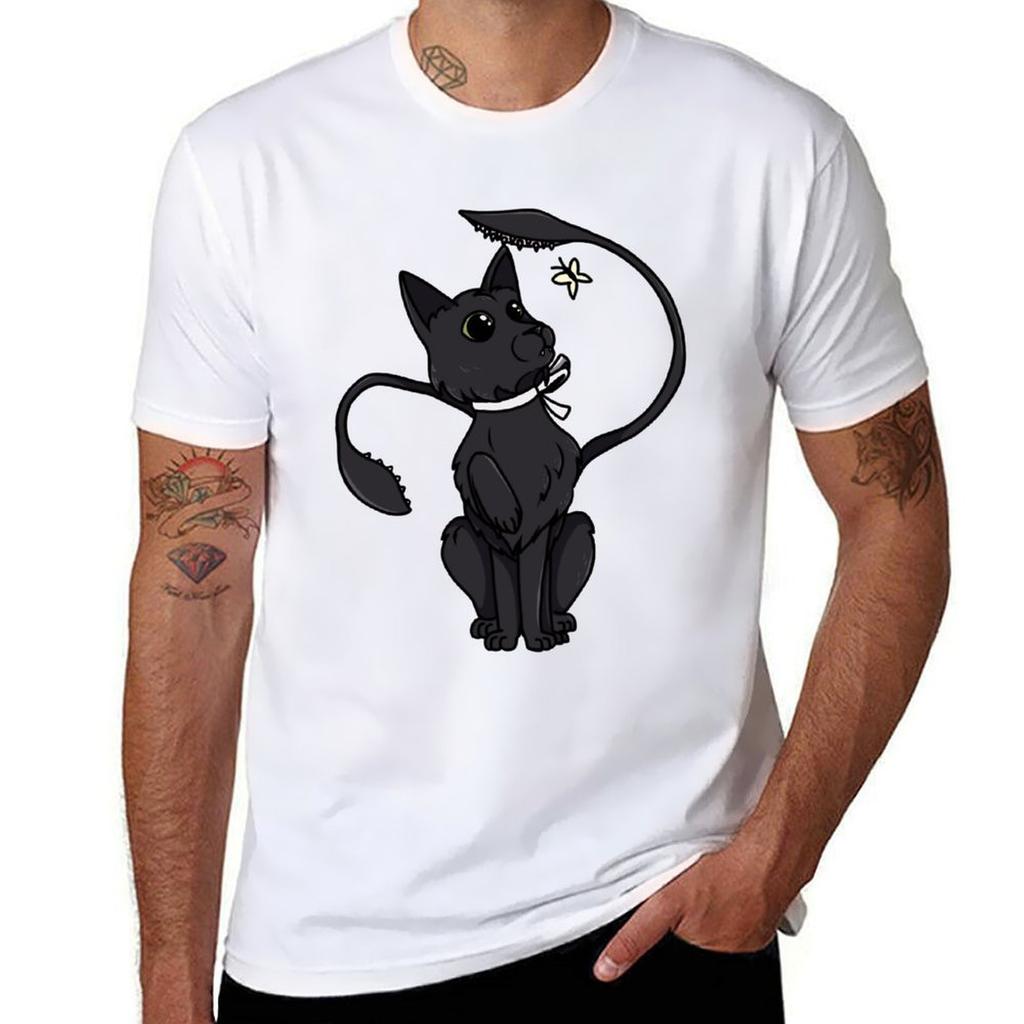Displacer Beast Kitten TShirt Plus Size Solid Color TShirt