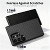 Classic Texture Carbon Fiber MagSafe Case For Samsung Galaxy S25 S24 Plus Ultra Alloy Lens Shockproof Cover
