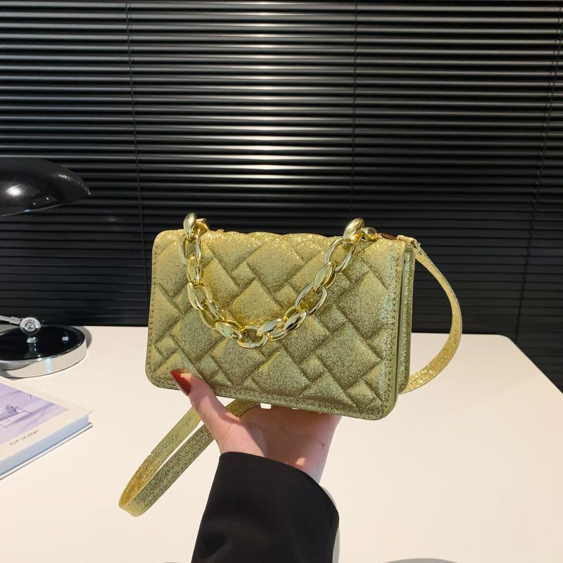 Fashionable Street Style Small Square Handbag Versatile Shoulder Bag In Soft Colors