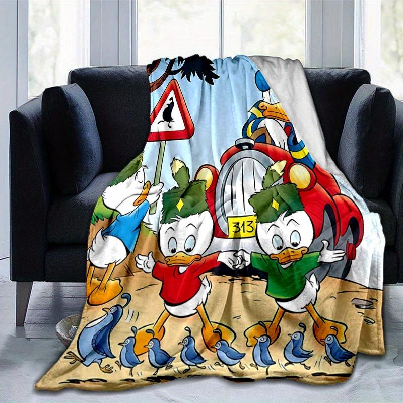 1pc, Donald Duck Family Adventure: Cozy Throw Blanket Perfect for Home Decor, Couch Cover, Outdoor Use, Travel, Camping