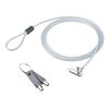 Sanwa Direct Security Wire, Compatible with NanoSaver, Noble Wedge, and Kensington Cylinder Locks, 1.8m Cable Length, Anti-Theft Wire, 200-SL095