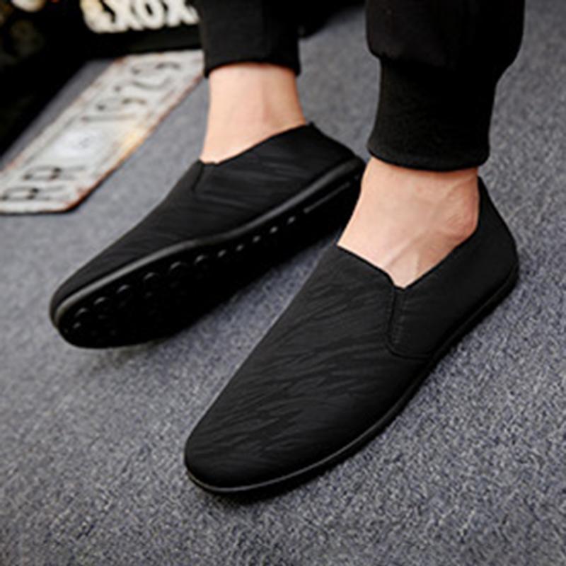 Fashion Shoes for Men Casual Round Toe Platform Comfortable Fashion Flat Single Shoes Male Obscure Print Shoes Fashion Men's Cloth Flats