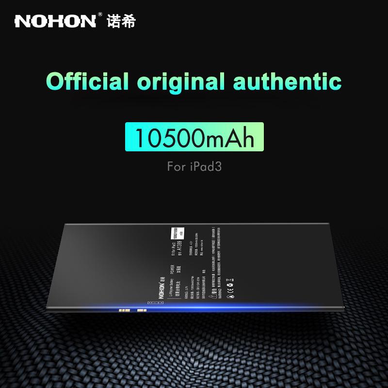 NOHON Apple iPad 3 4 iPad3 iPad4 A1389 A1403 A1416 A1430 A1458 A1459 10500mAh planšetinio kompiuterio baterija