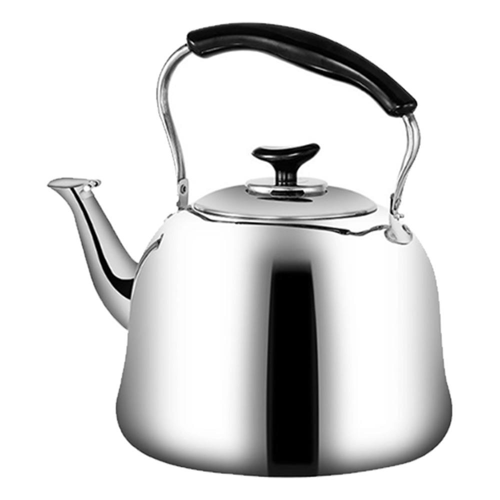 Stainless Steel Stovetop Teapot Folding Handle Cool-Touch Handle Stovetop Kettle With Tea Filter Mirror Finish Tea Kettle