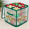 Christmas Ornament Storage Box 64-Grid Seasonal Decorative Ball Organizer Christmas Ornament Keeper with Dividers for Home