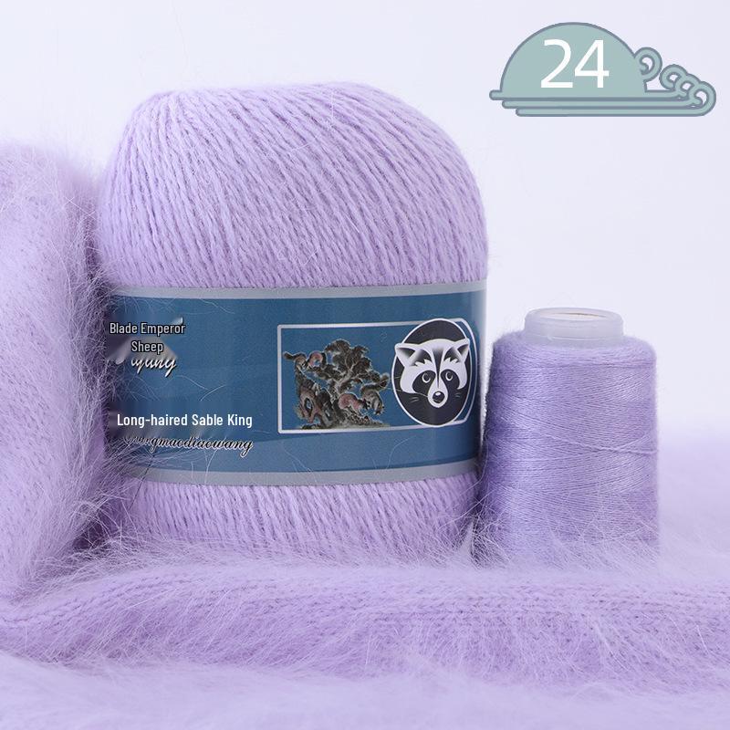 Mink Cashmere Yarn Balls, Medium Thickness, Long Hair, for Hand and Machine Knitting - DIY Yarn