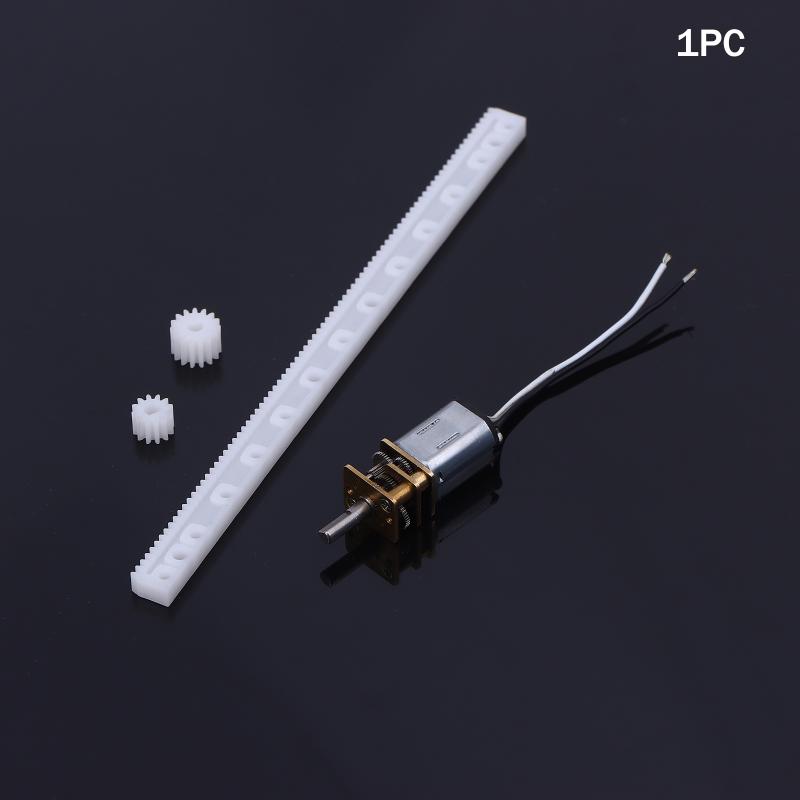 125Mm Guide Rack 3D Hole Gear Linear Drive Gear Rod N20 Geared Motor Kit 12-Tooth 15-Tooth Plastic Gear For Diy Camera Monitor