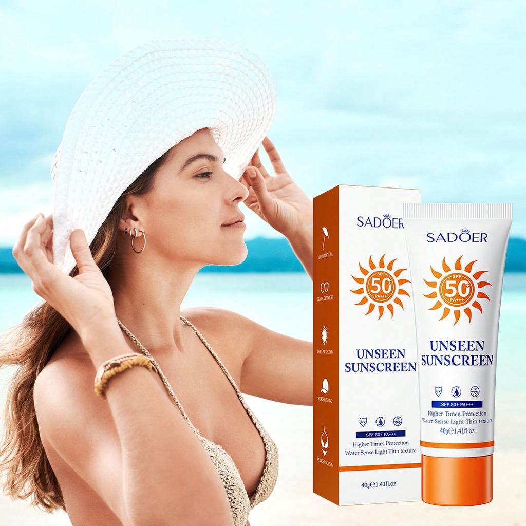1Pc SPF50 PA+++ Puree Sunscreen, Sunscreen And Isolation In One,UV-Protective Sunscreen,Refreshing A