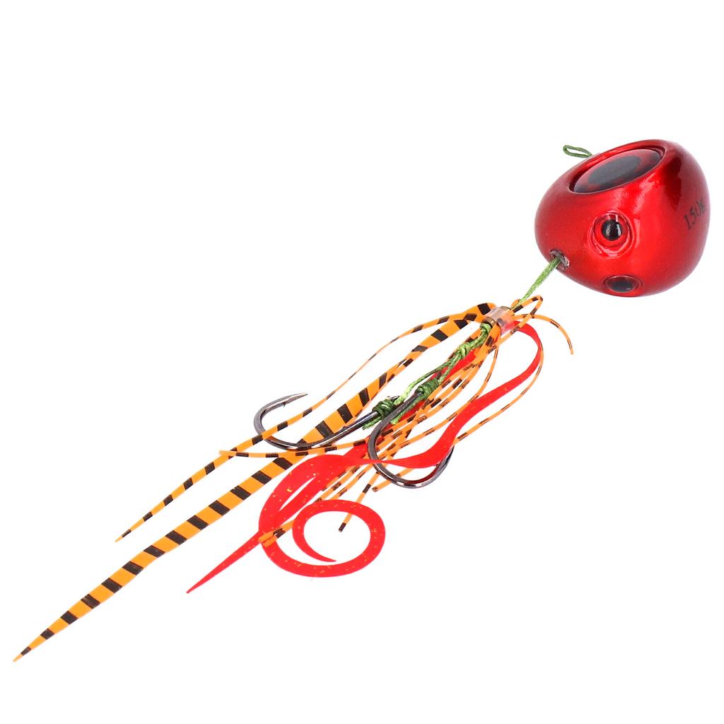 150g Fishing Lure High Carbon Steel 3D Eye Artificial Baits for River Sea Lake FishingRed