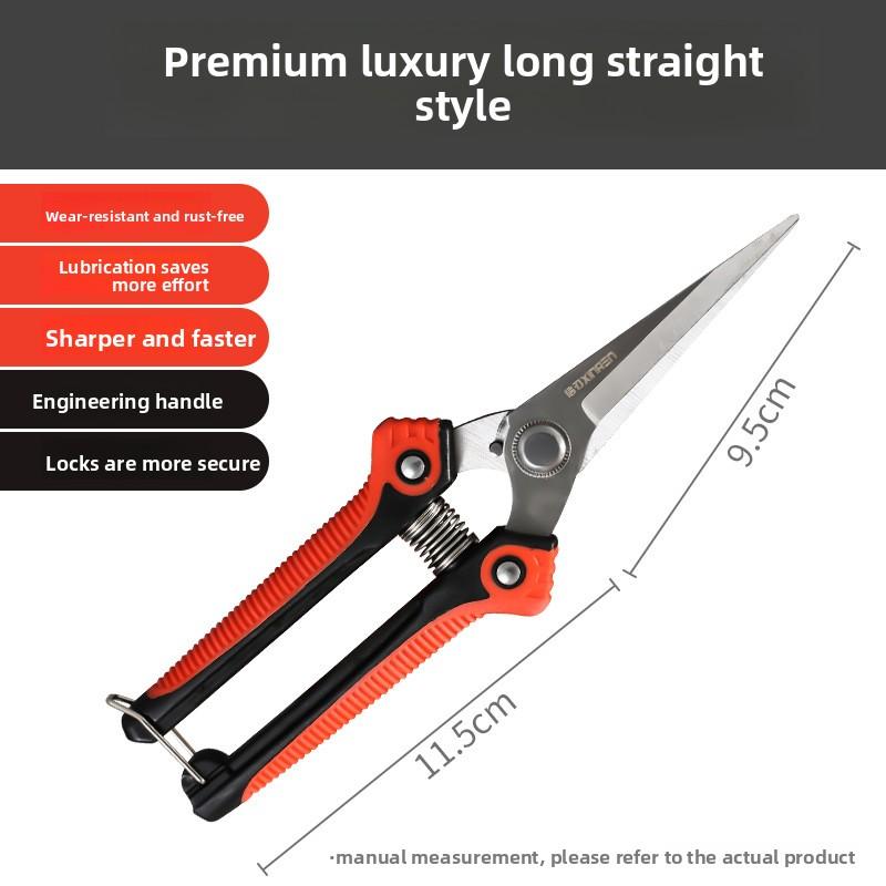 Garden Pruning Shears, Fruit Picking Scissors, Professional Branch Cutter for Grape, Citrus & Fruit Tree Trimming
