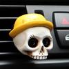Car Air Freshener Vent Clip Skull Car Air Freshener Diffuser 2Pcs Skull Car Air Freshener Clips Car Diffuser Odor Eliminator For