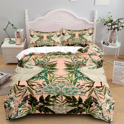 Comfortable Floral Pattern Duvet Cover Set With Duvet Cover And Pillowcases King Queen Twin Sizes For All Ages