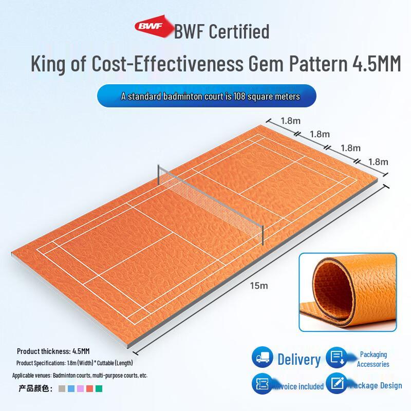 Genesis Indoor Rollable Badminton Court Mat