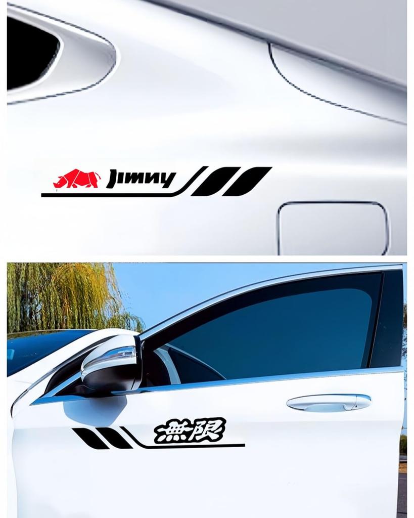 Compatible with all Jimny series car exterior decals featuring a dedicated logo and Perfect for and side Waterproof and conceals enhances and looks