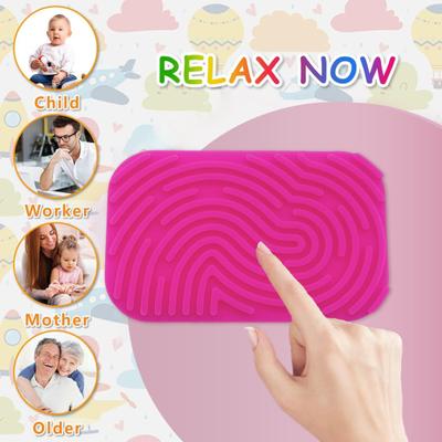 Love Heart Sensory Activity Board Stress Relief Silicone Strip Fidget Toy Fine Motor Skills Kids Adults Oval Educational Busy Board