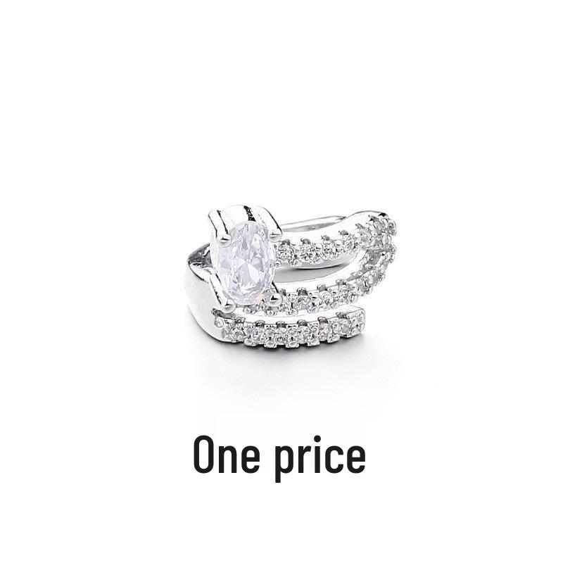 

Доброе Мяутро Тренд Геометрический Многослойный Ромбовидный Кафф для Уха и Хук Copper