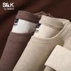 Baleno Men's S&K Series Fleece-Lined Round Neck T-Shirt