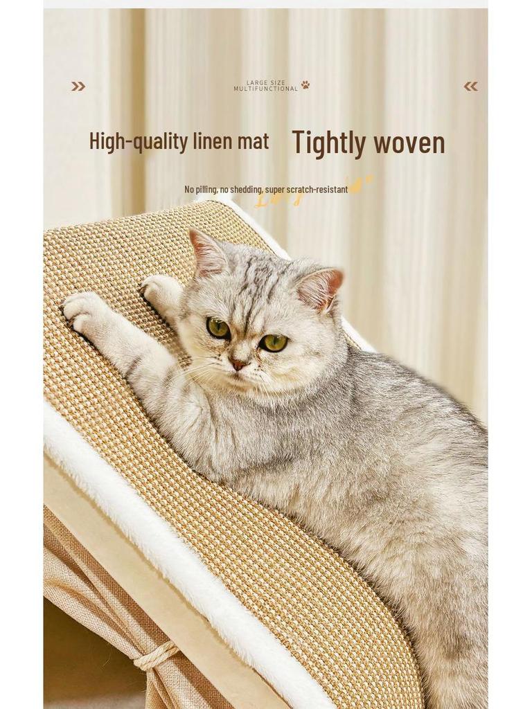Villa para Gatos para Todas as Estações: Tenda Fechada Durável e à Prova de Vento com Placa Arranhadora de Sisal.