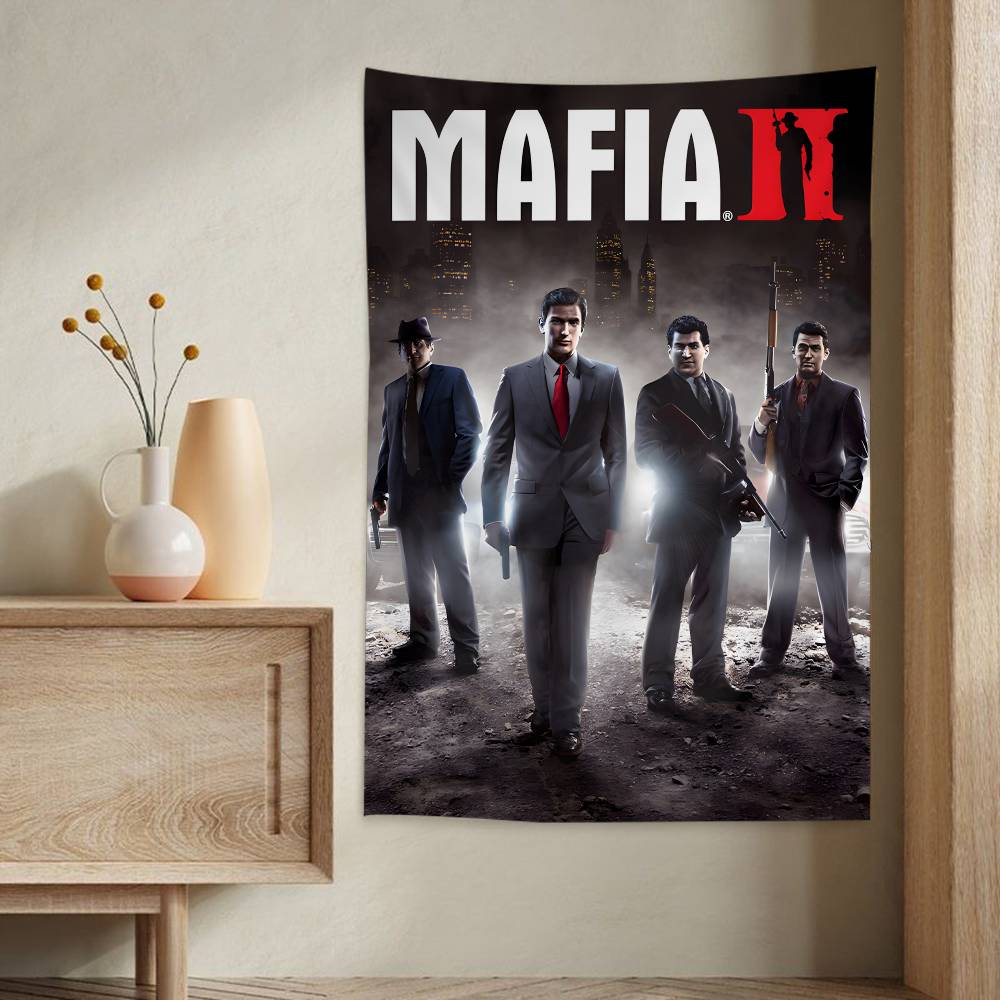 Mafia Definitive Edition Arazzo Anime Vintage Appeso Tarocchi Tappeti da Parete Hippie Arredamento per Stanza e Casa